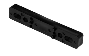 [4601001] Vulplaatje 145 x 25 x 15 mm kunststof zwart
