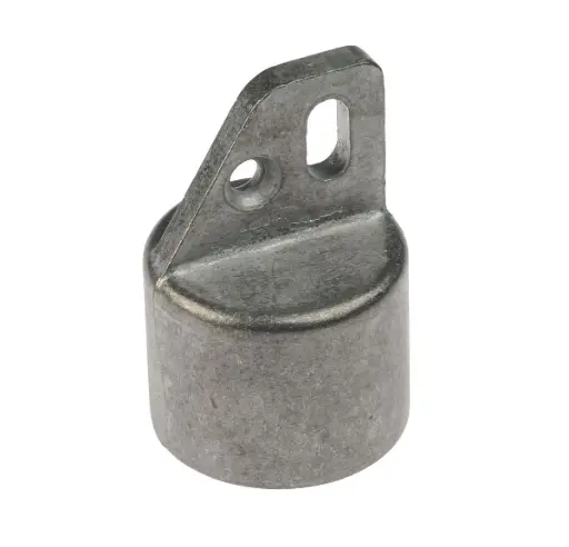 [0140042] Aluminium eindkap met lip voor ronde buis 42 mm 