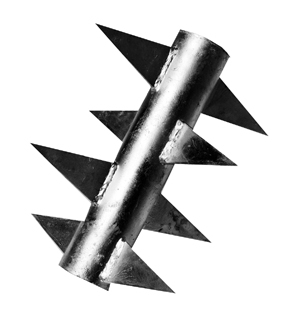 [185230] Roterende punt groot 230 mm breed punten 90 mm th.vz.