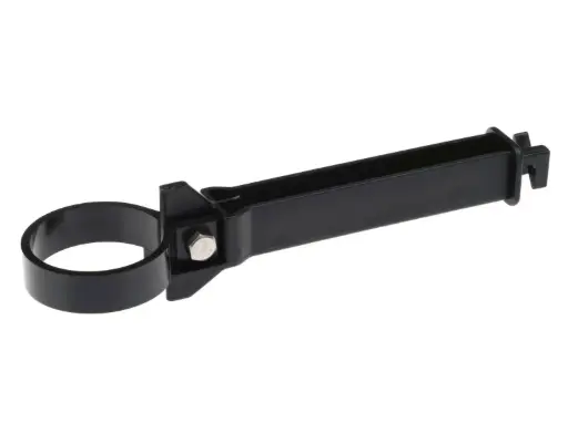 [4485160] Afstandisolator kunststof zwart voor ronde paal 60 mm