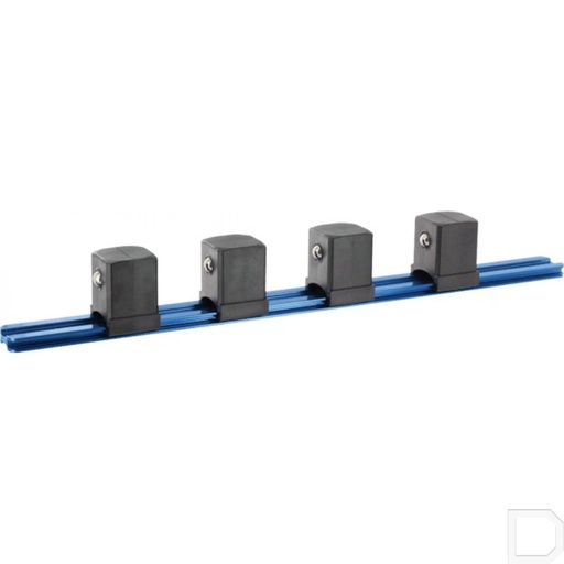 [E042408] Rail 1" kort voor dopsleutels met clip