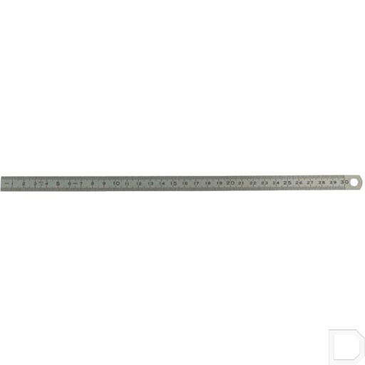 [ME740RM300] Maatlat RVS 18x0,5x300mm RVS