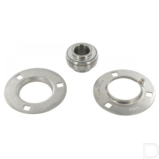 [GRRY20VA] Lagerblok rond 20mm RVS