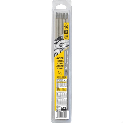 [084414GYS] Elektroden rutiel Ø1,6 350mm lang 50stuks Gys