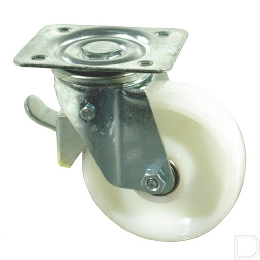 [WH.50.NF.80] Zwenkwiel 80mm met kogellager en stop 