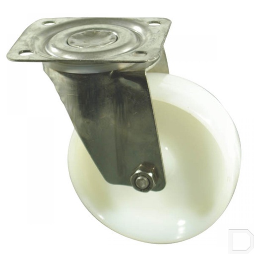 [WH.50.N.100] Zwenkwiel RVS 100mm