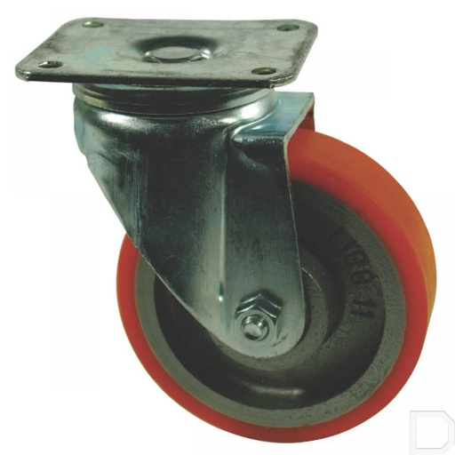 [WH.700.125] Zwenkwiel 125mm met kogellager