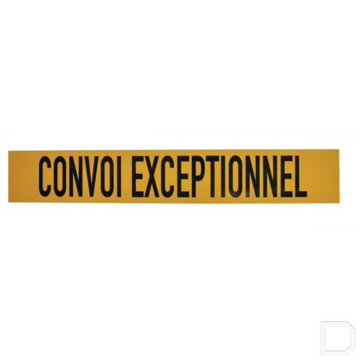 [WB90005FR] Bord 1000 x 160mm "Convoi exceptionnel"