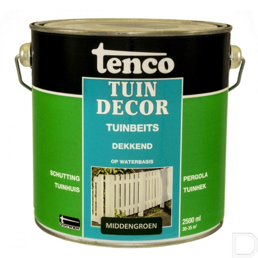 [PAB075512] Tuinbeits dekkend midden groen 2,5L