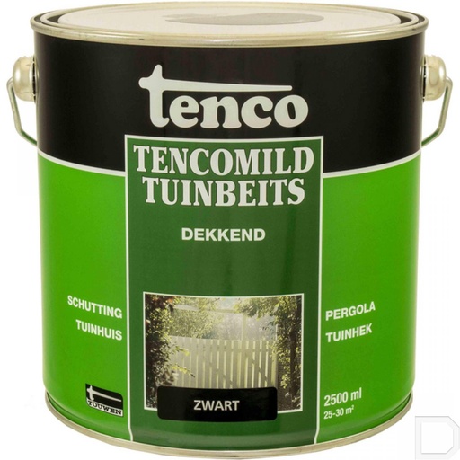 [PAB093912] Tuinbeits dekkend zwart 2,5L