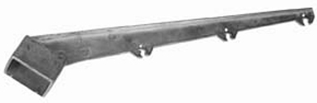 [0134007] Alu-puntdraadkop koker 40x60 mm 45° 3-draads RAL 7016 grijs