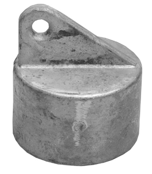 [140066] Alu-schoor-/einddop ø 60 mm RAL 6005 groen