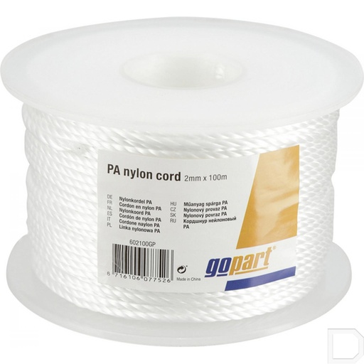 [602100GP] Nylonkoord polyamide 2mm x 100m