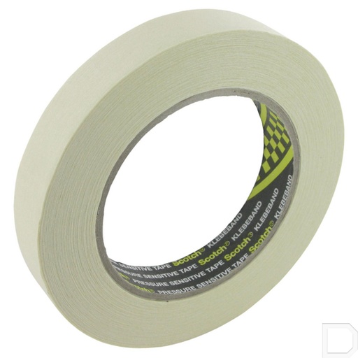 [PP30125] Afplakband maskeer 25mm x 50m beige