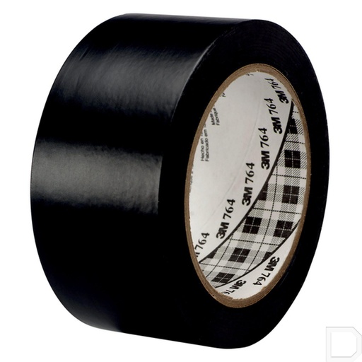 [7100260600] Vinyl tape 764 50 mm x 33 m zwart