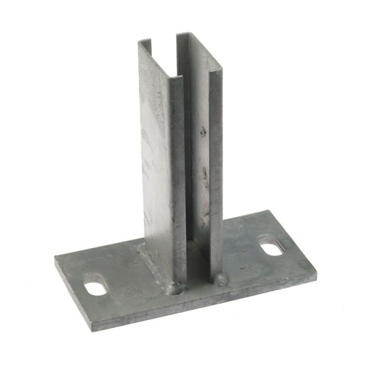 [4485998] Voetplaat voor koker 60 x 40 mm th. RAL 9005