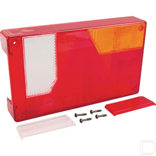 [LA62204] Lampglas rechthoek passend voor achterlicht L63120