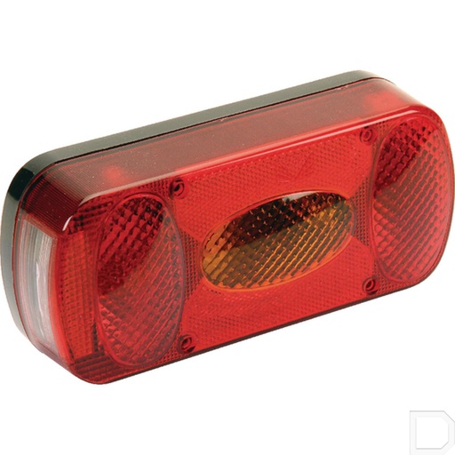 [243000157] Achterlicht Midipoint ll rechthoek opbouw 12V