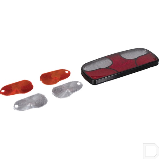 [188520002] Lampglas rechthoek passend voor achterlicht Ecopoint