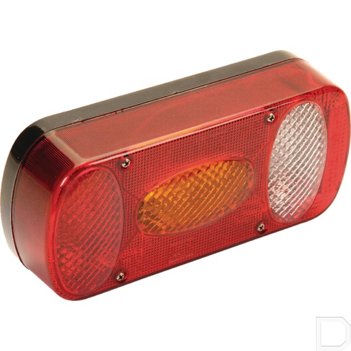 [243210007] Achterlicht Midipoint ll rechthoek opbouw 12V