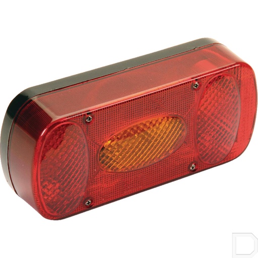 [243000007] Achterlicht Midipoint ll rechthoek opbouw 12V