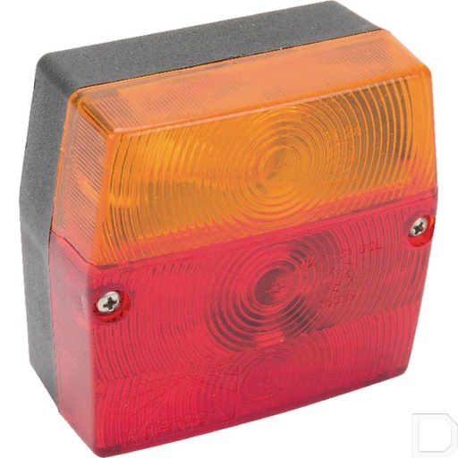 [230300507] Achterlicht Minipoint vierkant opbouw 12V