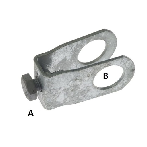 [1451977] Plaatklem TJ 45 1¼" x 1¼" M10 th.vz.