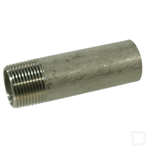 [FG151240RVS] Lasnippel 1/2" x 35mm nr.15 RVS
